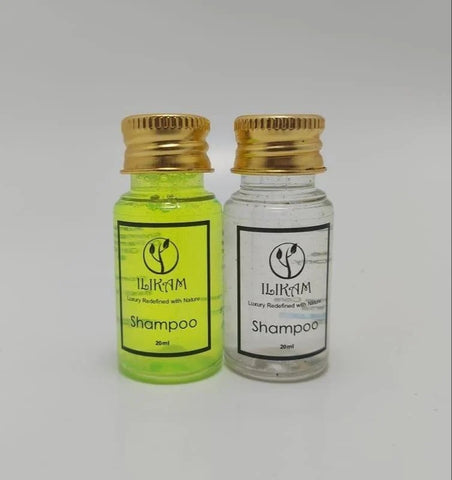 ILIKAM Aloe-Neem Shampoo and Bath Gel Combo 20ml Each | Hotel Toiletries Kit for Hotel Rooms, Guest House, Marriage Hall and Hospitality