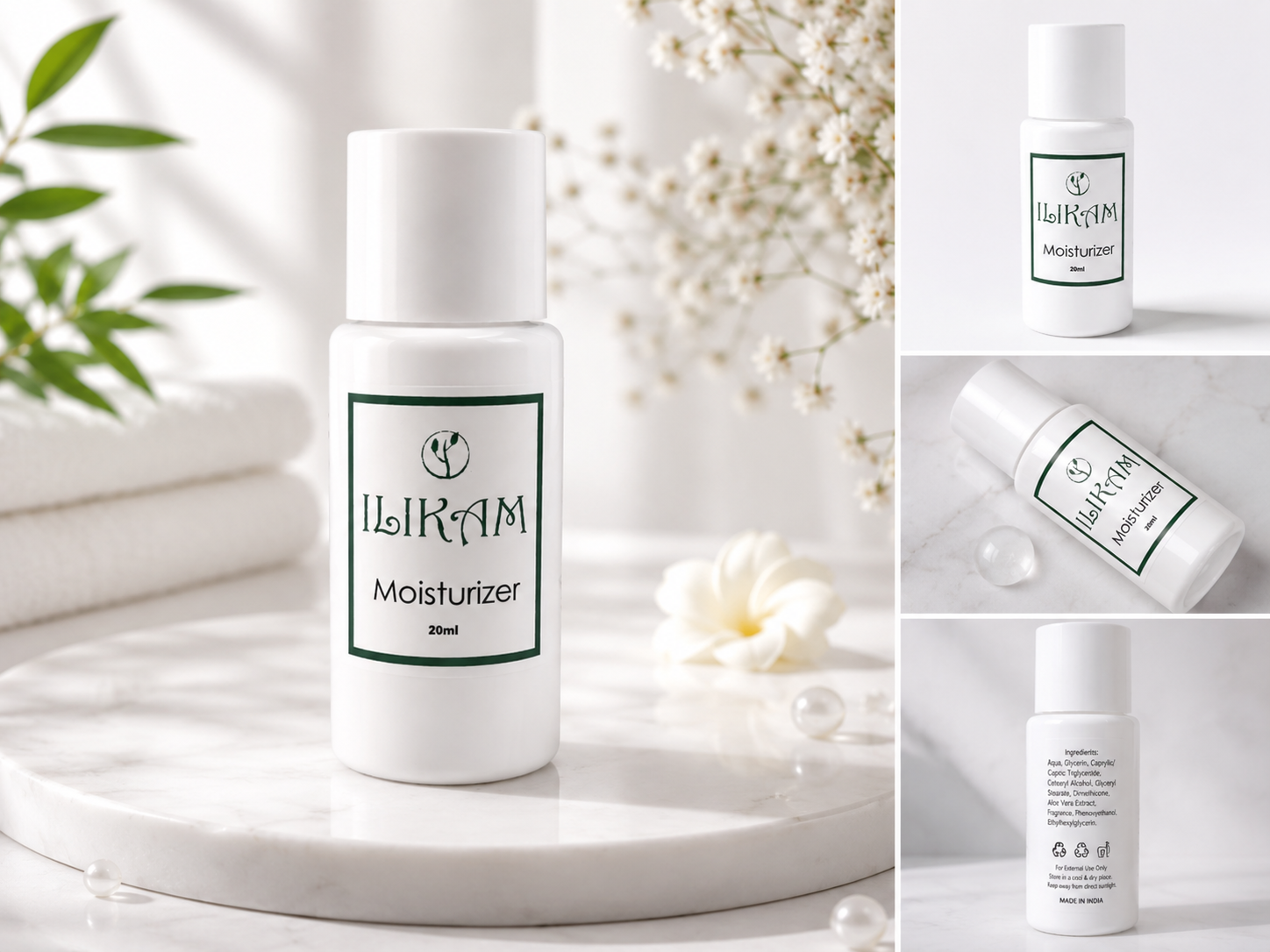 20 ml Moisturizer Lotion Bottles (Pack of 100 Pieces)