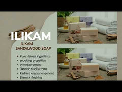 ILIKAM Sandalwood Saffron Glow Soap - Cow Ghee & Goat Milk, 100g