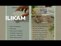 ILIKAM Sandalwood Saffron Glow Soap - Cow Ghee & Goat Milk, 100g