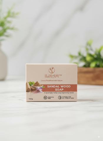 ILIKAM sandalwood saffron glow soap with cow ghee and goat milk